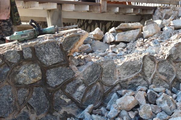 Retaining Wall Demolition in Greenfield